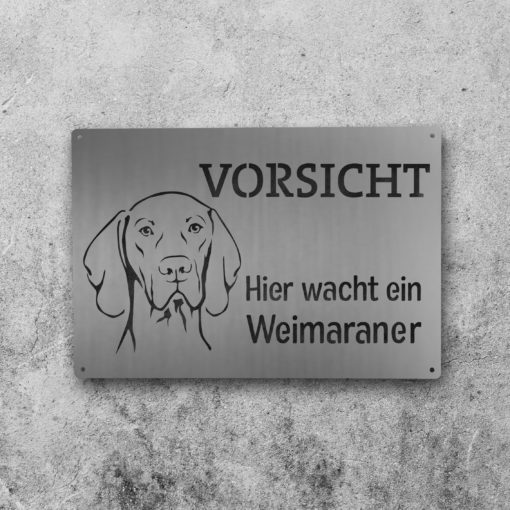 Hundeschild Weimaraner