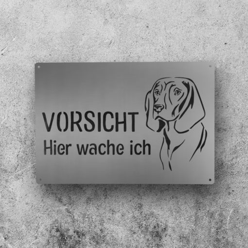 Nostalgieschild Hund Bayerischer Gebirgsschweißhund 