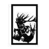 Jagdbild Wandbild aus Metall