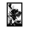 Jagdbild Wandbild aus Metall