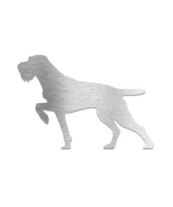 Pin/Anstecker Deutsch Drahthaar Blickrichtung Links