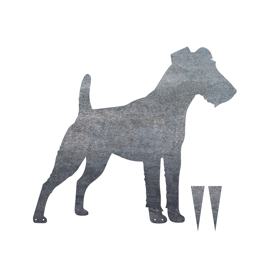 Gartenstecker Foxterrier