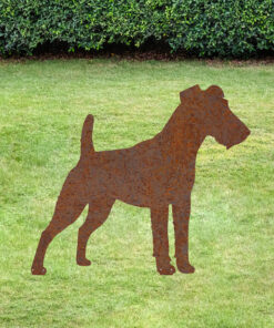 Gartenstecker Foxterrier