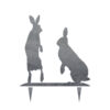 Gartenstecker Hasenpaar