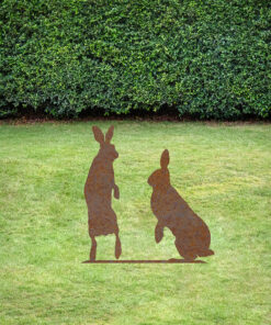 Gartenstecker Hasenpaar
