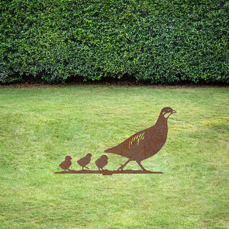 Gartenstecker Rebhuhn Henne