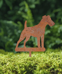 Blumenstecker Fox Terrier Drahthaar