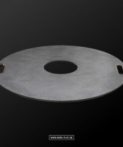 Feuerplatte / Grillplatte 800 mm Durchmesser mit Griffen